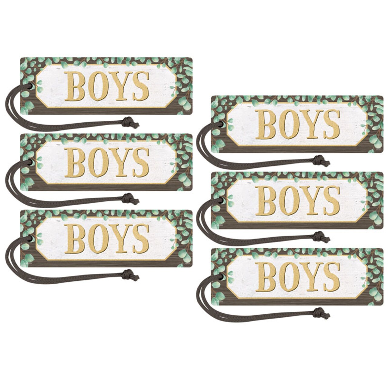 Eucalyptus Magnetic Boys Pass, Pack of 6